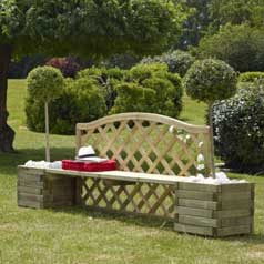 Jardinires Carres 470 + Banc